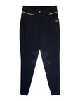 Horse Pilot 'X-Design' Knee Patch Breeches in Black