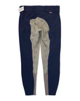 Back of Horze 'Grand Prix' Thermo Softshell Full Seat Breeches in Navy - Women's 34
