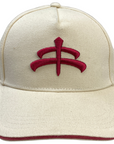 MaKeBe Ball Cap in Tan/Red