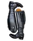 La Mundial Custom Alligator Field Boots in Black