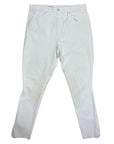 Pikeur Rodrigo Knee Patch Breeches in White - Men's 52 (US 36)