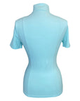 Back of Equisite 'Elaine' Show Shirt in Aqua
