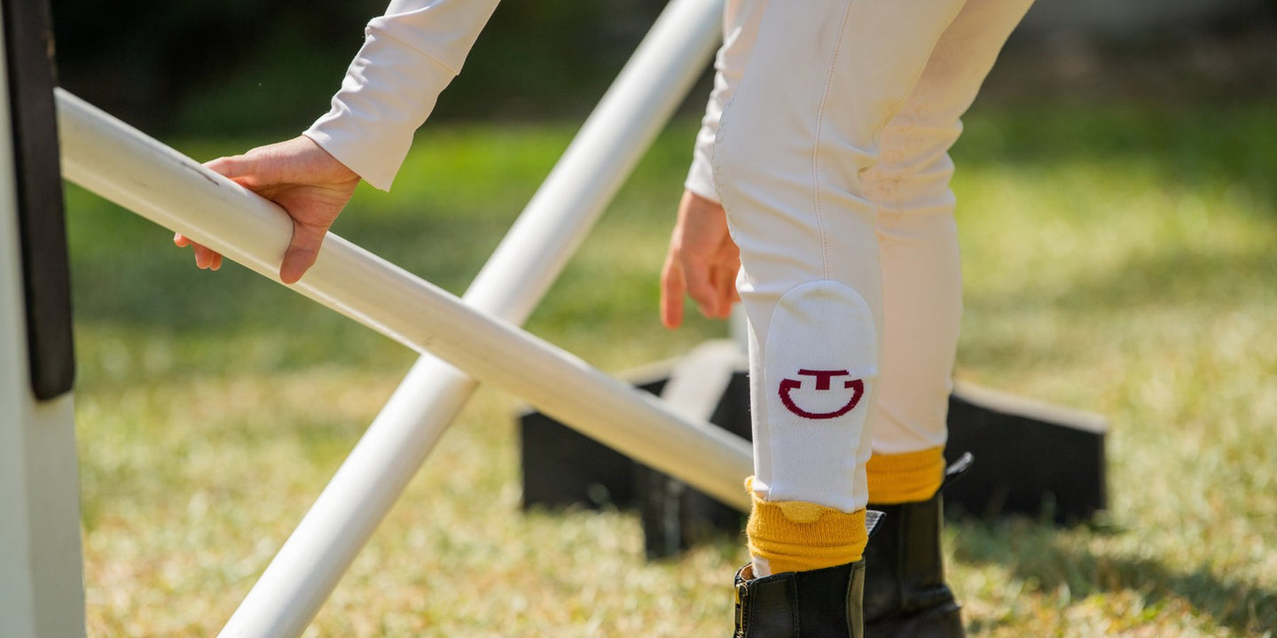 Equestrian kids breeches from Kerrits with paddock boots and pony
