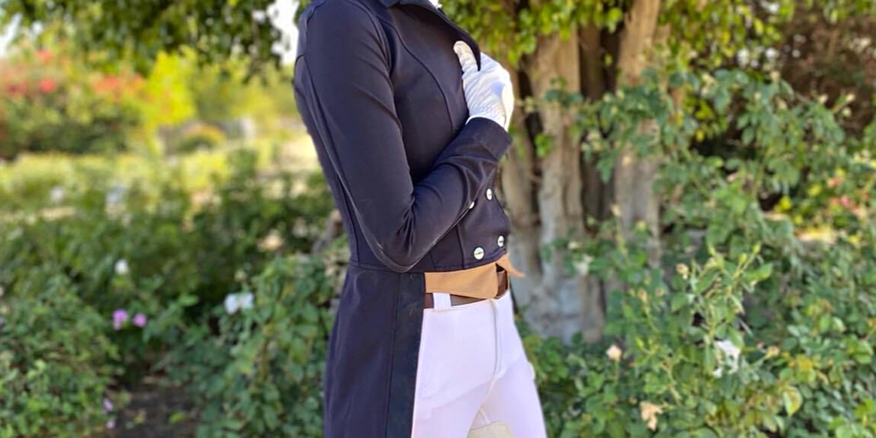 Horseback rider in shadbelly and breeches