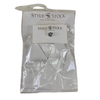 Style Stock Pre-Tied Stock Tie in White