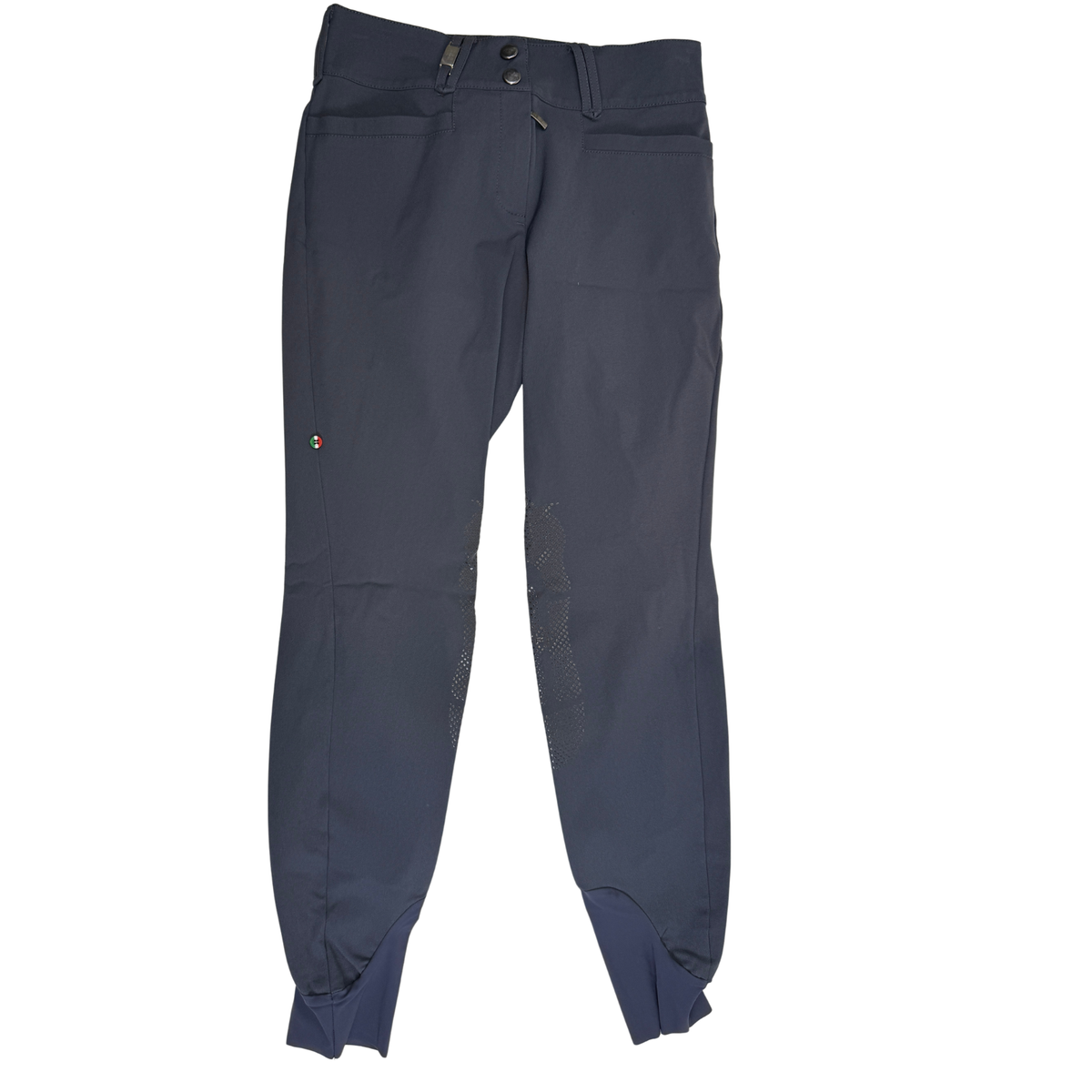 For Horses Knee Patch Breech in Steel Grey