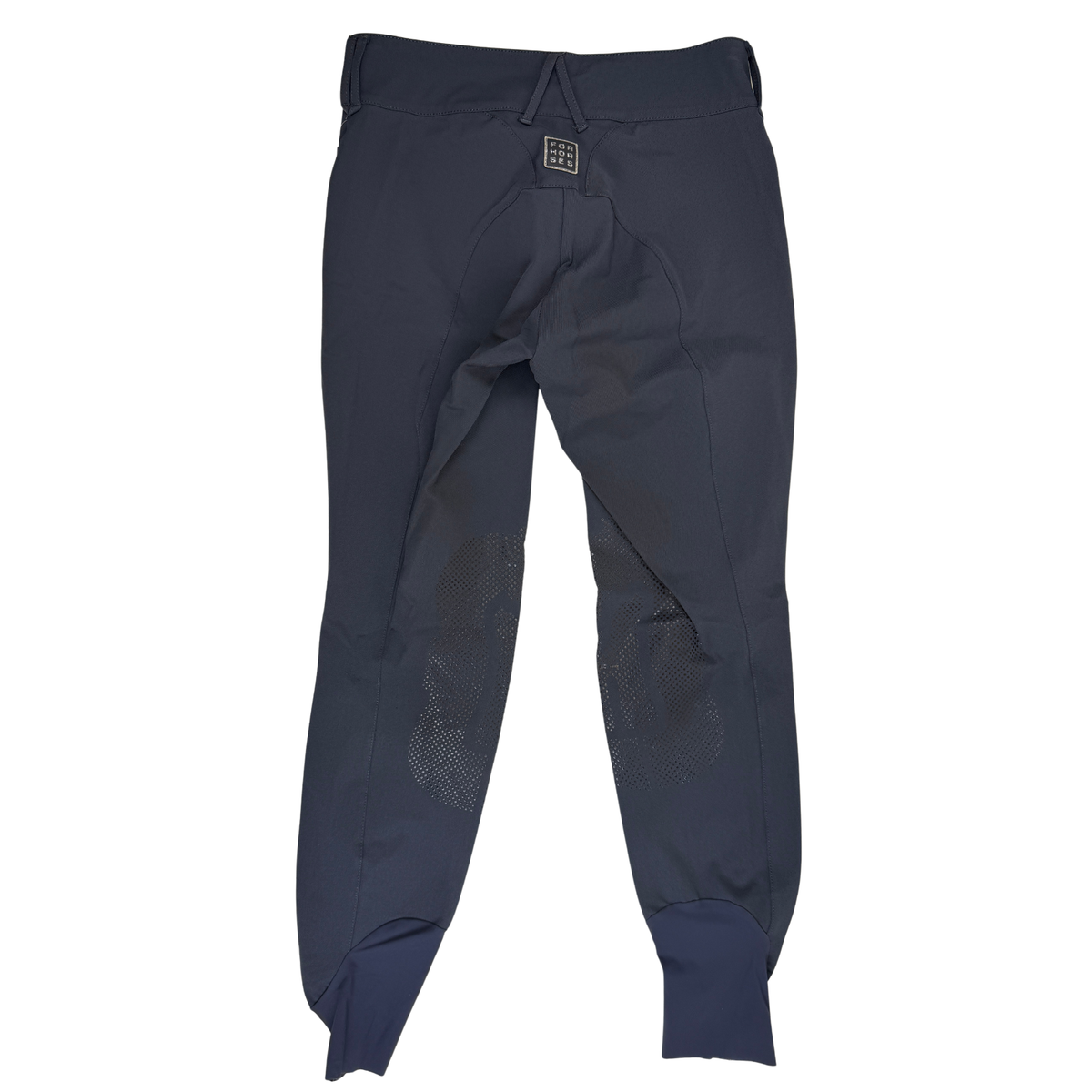 For Horses Knee Patch Breech in Steel Grey