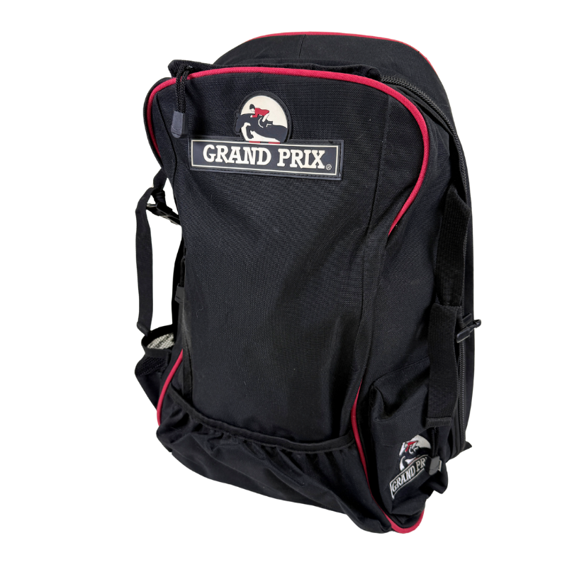 Grand Prix Rider's Backpack in Black/Red