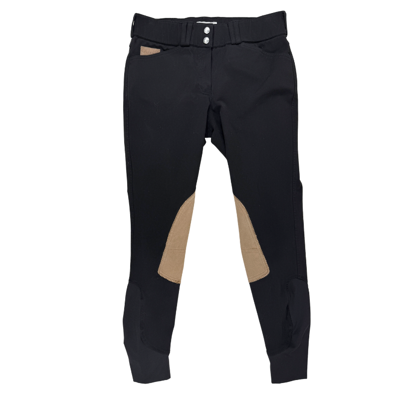 Dover Saddlery Wellesley Classic Knee-Patch Breech in Black