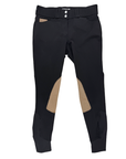 Dover Saddlery Wellesley Classic Knee-Patch Breech in Black