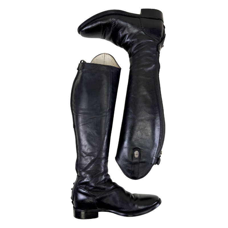 DeNiro Tricolore Amabile Smooth Dress Boots in Black