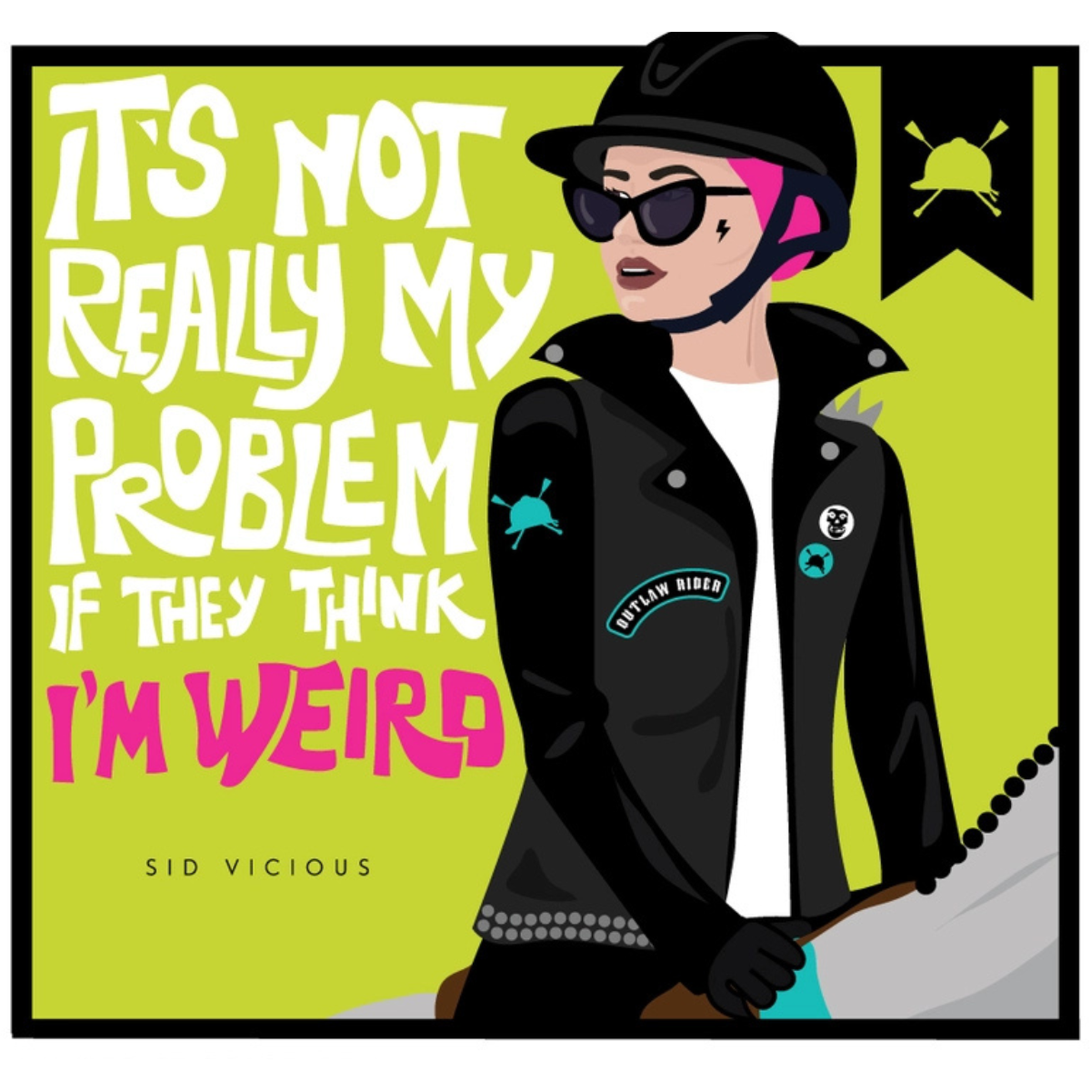 Hunt Seat Paper Co. 'Not My Problem' Sticker – The Tried Equestrian