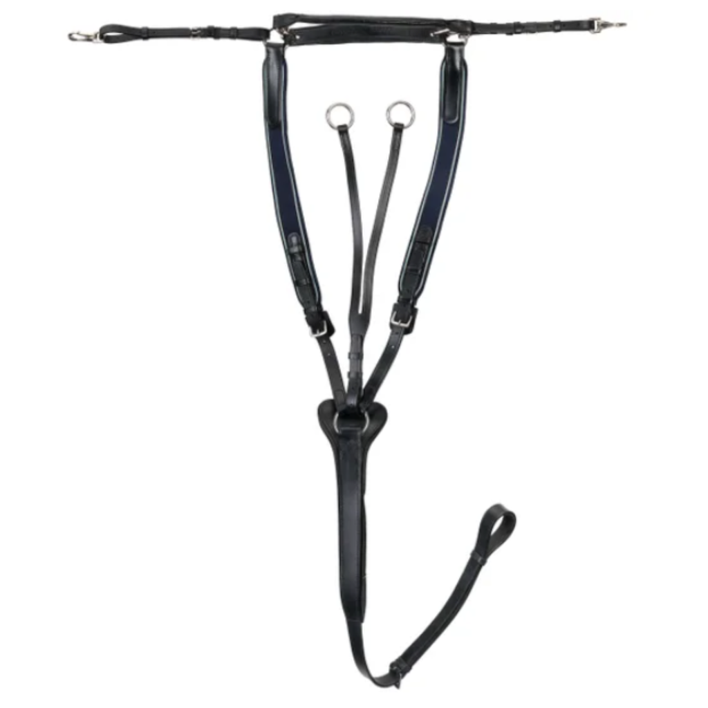 Horseware Micklem Breastplate w Standing Martingale in Black