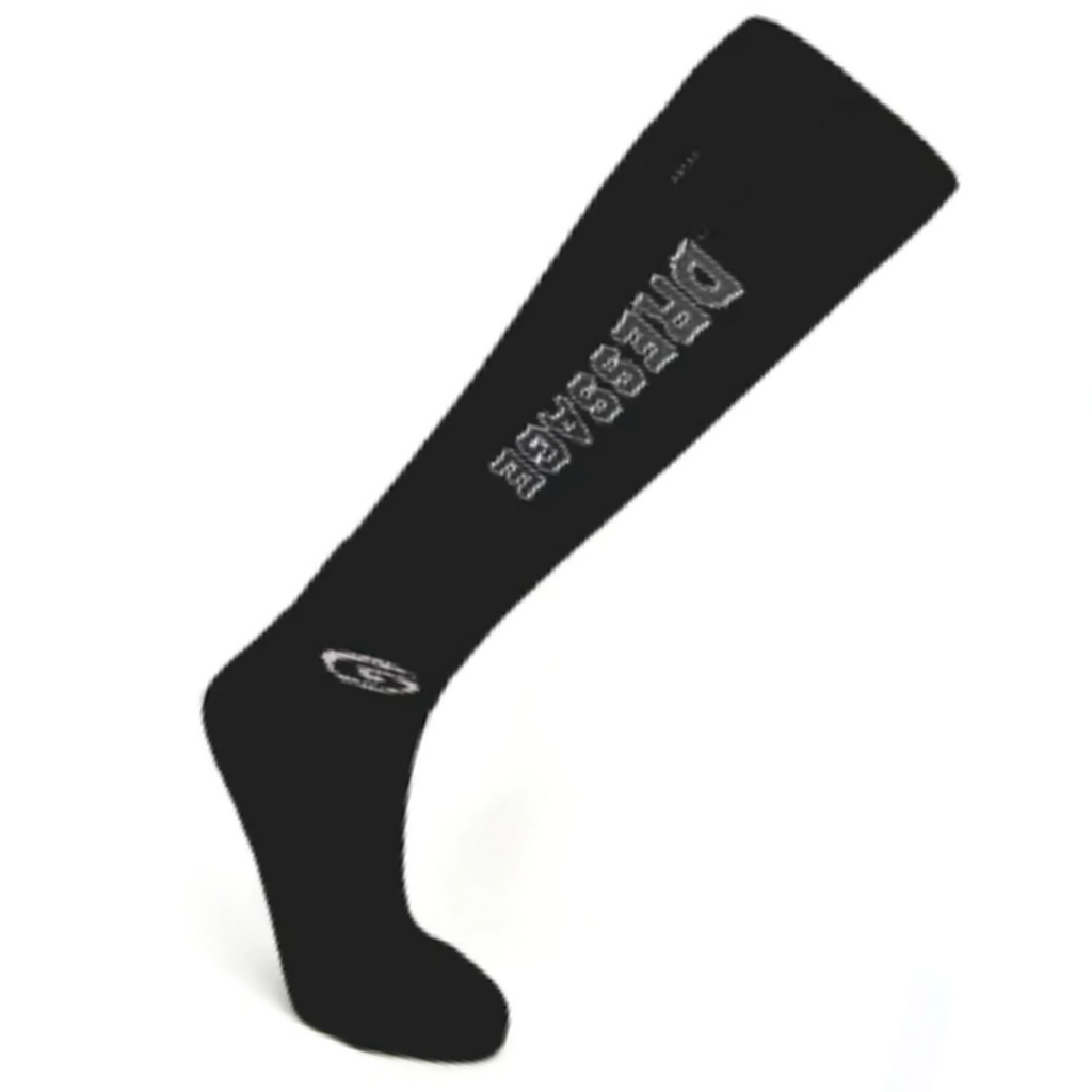 Foot Huggies "Made for Riders"  DRESSAGE Socks in Black/Grey