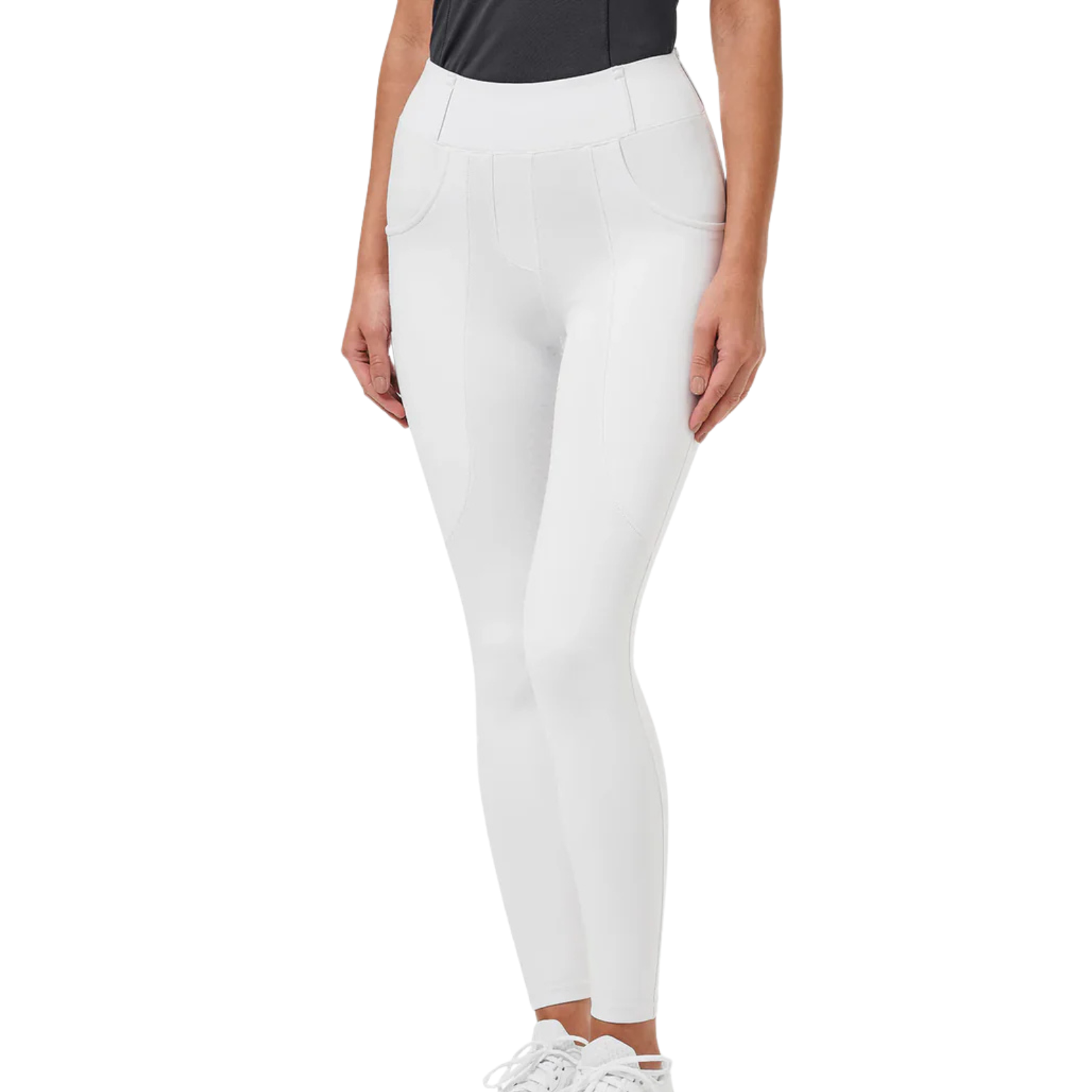 Equestrian Stockholm Jump Supreme Compression Breeches in White