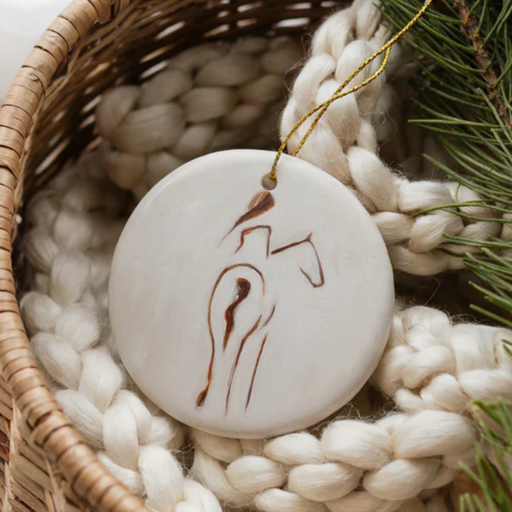 Bettina Norton Artwork Holiday Ornament in Solo Ride
