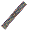 Botori Elastic Clasp Belt in Blue Multi 