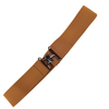 Botori Elastic Clasp Belt in Camel