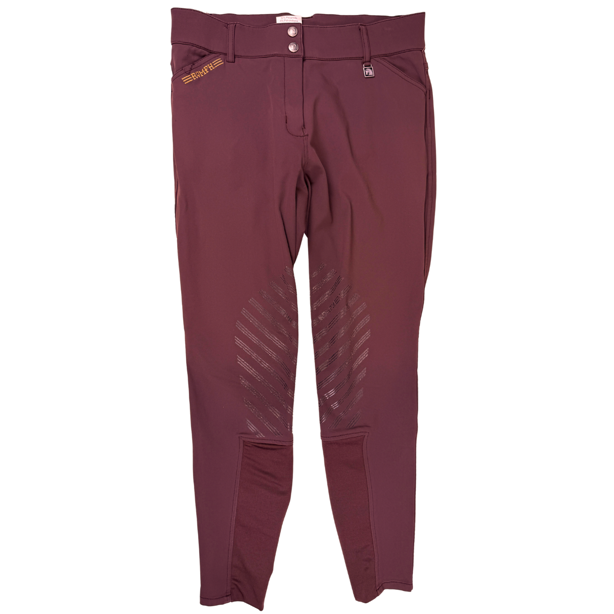Romfh 'Sarafina' Knee Patch Breeches in Burgundy