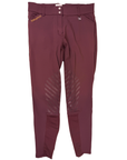 Romfh 'Sarafina' Knee Patch Breeches in Burgundy