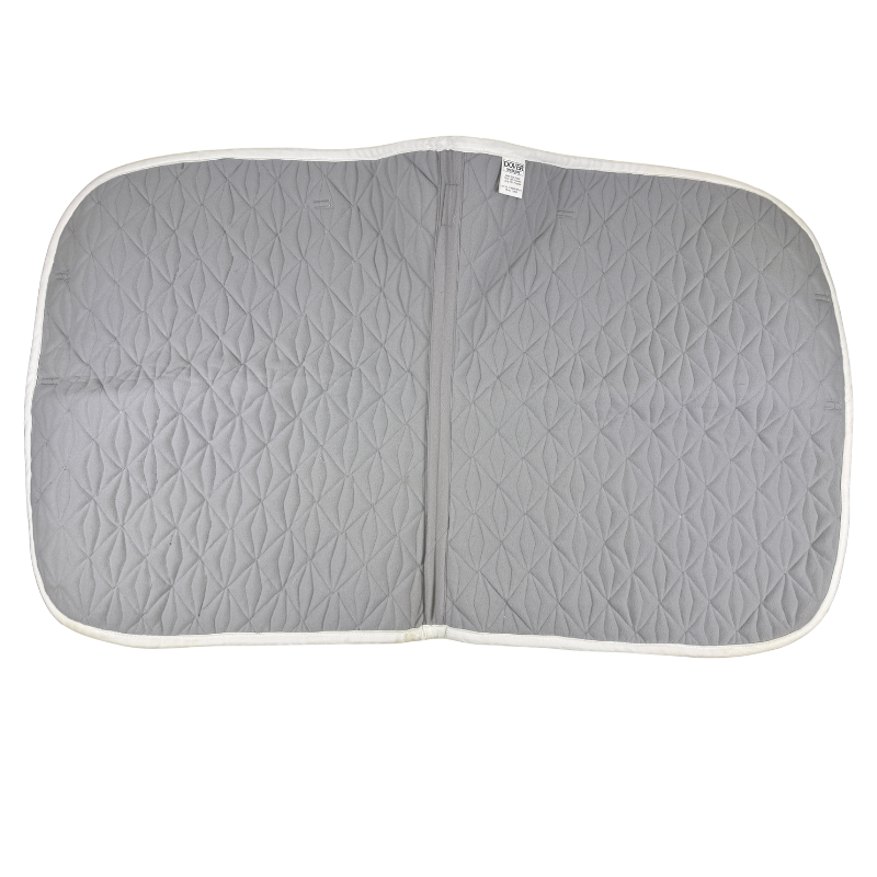 Dover Saddlery 'Double Diamond' Dressage Pad in White - Full