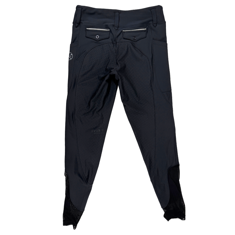 Free Ride Equestrian 'Lux Hybrid' Full Seat Breeches in Black
