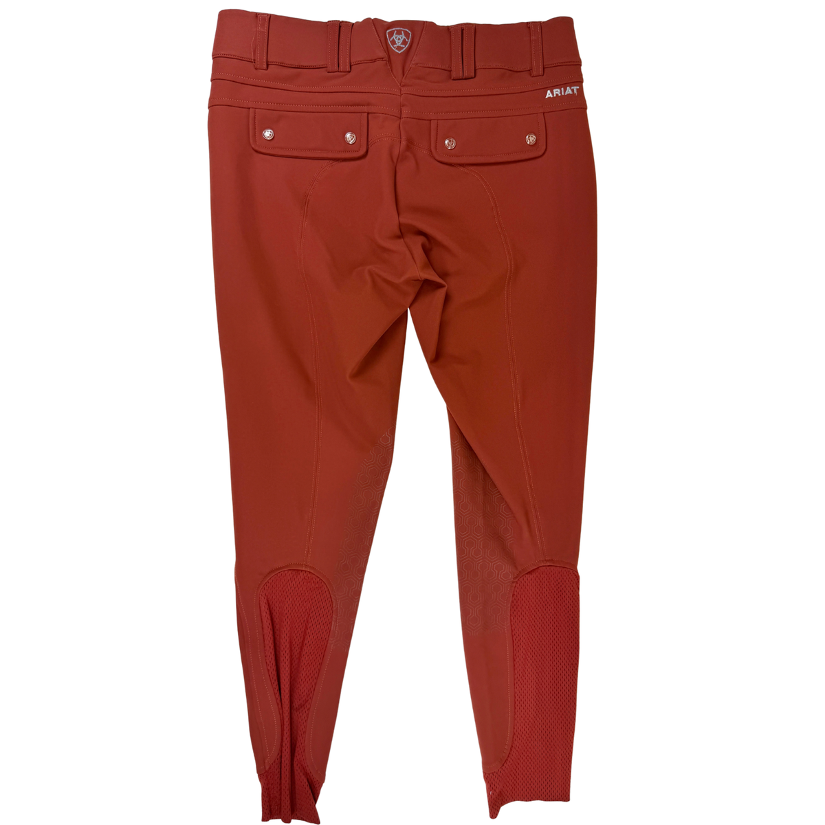 Ariat 'Tri Factor' Knee Patch Breeches in Rust