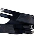Butet 'Erg' Training Girth in Black/Blue Stitching