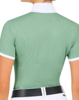 RJ Classics 'Tessa' Show Shirt in Green Petal Dots