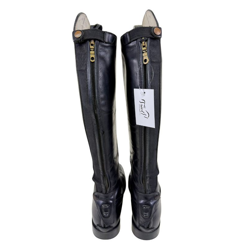DeNiro Tricolore Amabile Smooth Dress Boots in Black