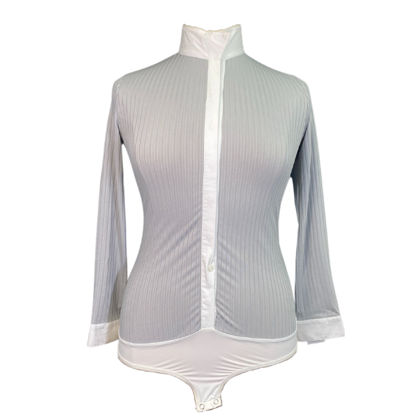Free Ride Competition Bodysuit in Grey/White