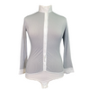Free Ride Competition Bodysuit in Grey/White