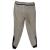 Cavalleria Toscana Print Knee Patch Breeches in Taupe Heather