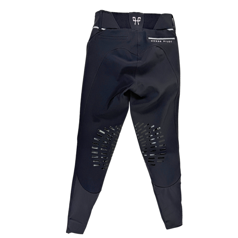 Horse Pilot 'X-Design' Knee Patch Breeches in Black