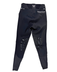 Horse Pilot 'X-Design' Knee Patch Breeches in Black
