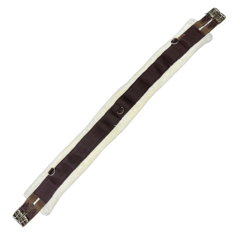 Amiko 'Allround' Fleece Girth in Brown/Natural