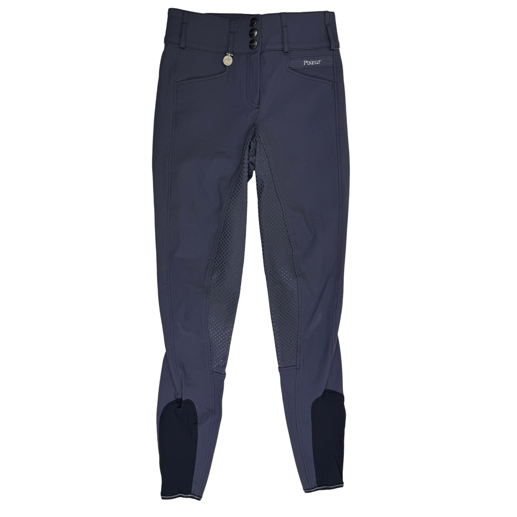 Pikeur 'Candela Grip' Full Seat Breeches in Grey Matter