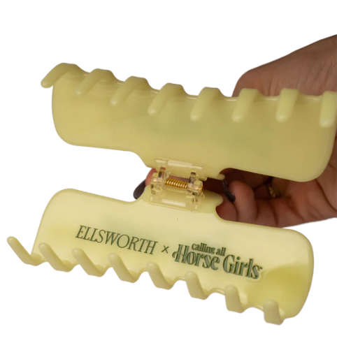 Ellsworth x Calling All Horse Girls Claw Clip in Butter Yellow