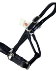 Red Barn 'Kelly' Show Halter in Black/Brushed Nickel - Pony
