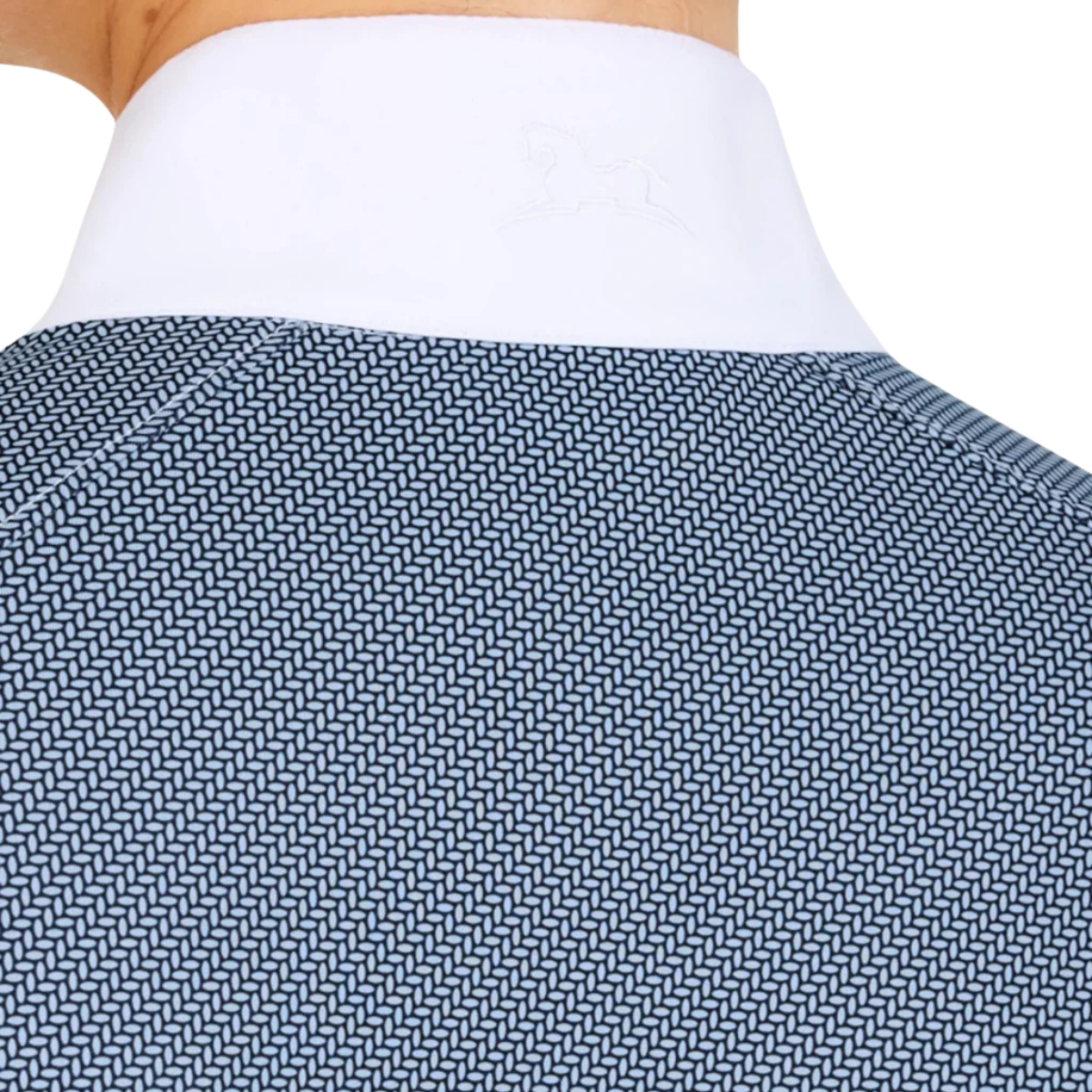 RJ Classics 'Liv' Long Sleeve Show Shirt in Blue Petal Dots