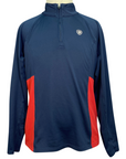 Ariat TEK Heat Series 1/4 Zip Long Sleeve Shirt in Team Navy