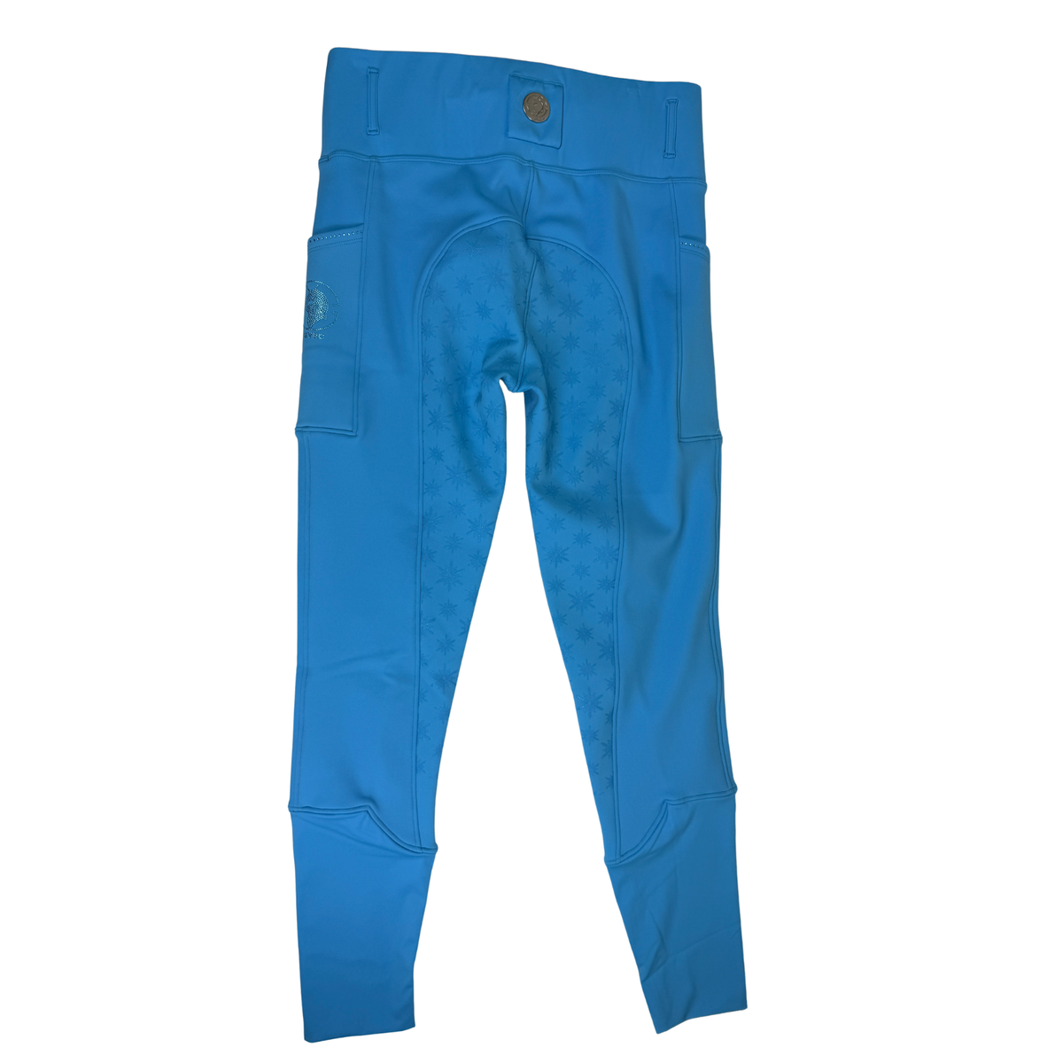 Sync Equestrian 'Winter Wonderland' Fleece Breech in Ice Blue