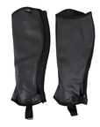 Saxon Equileather Half Chaps in Black