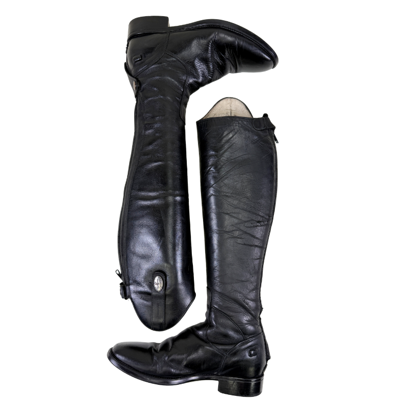 DeNiro Tricolore Amabile Smooth Dress Boots in Blac