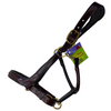 Red Barn 'Devon' Ergonomic Halter in Brown/Brass