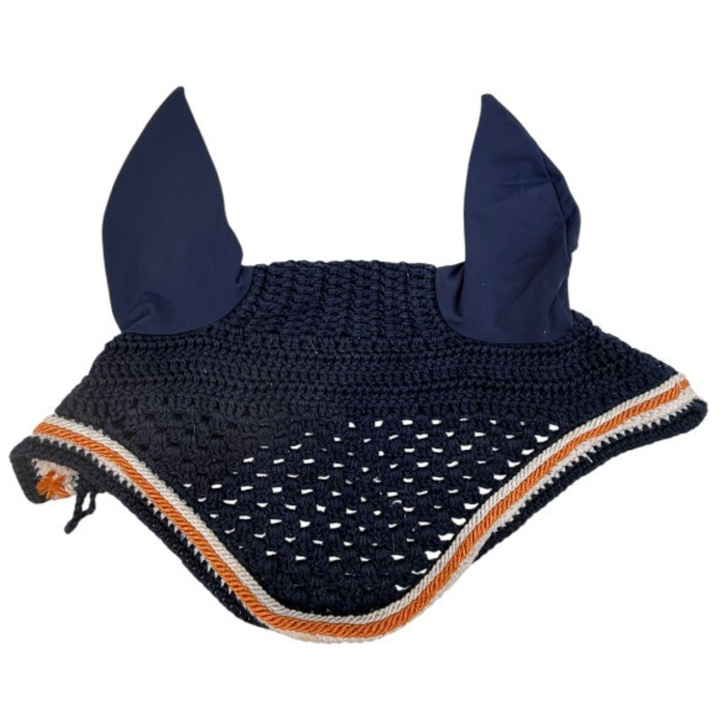 Cristina Sport Handmade American Fly Veil in Navy/White/Orange