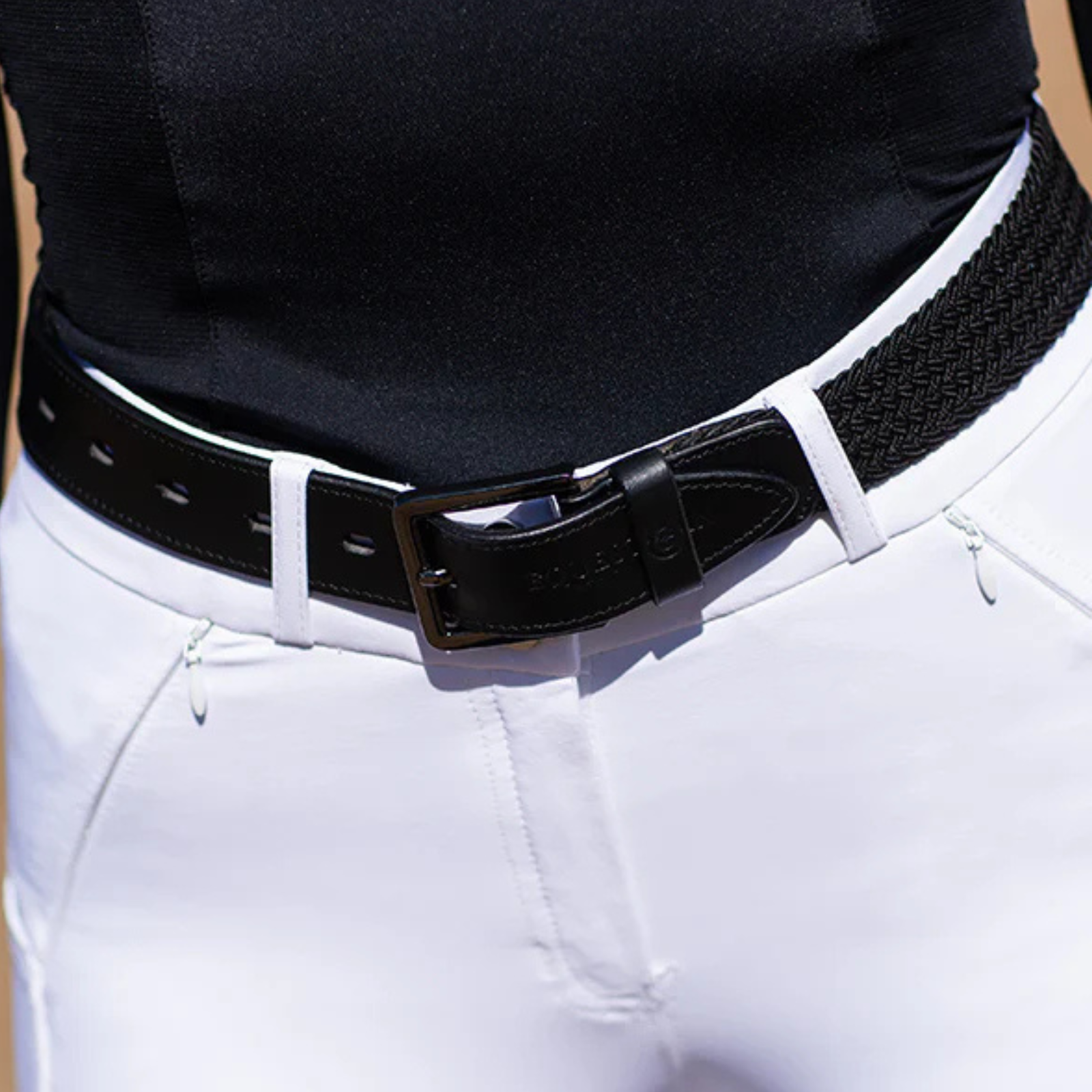 Equestrian Stockholm 'Daily' Braided Belt in Black Edition