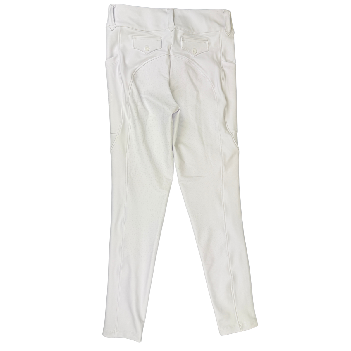 Free Ride Equestrian 'Lux' Full Seat Breeches in White