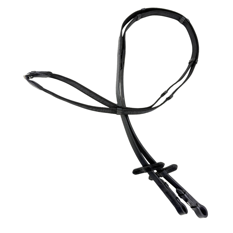 Webbed Grip Reins in Black