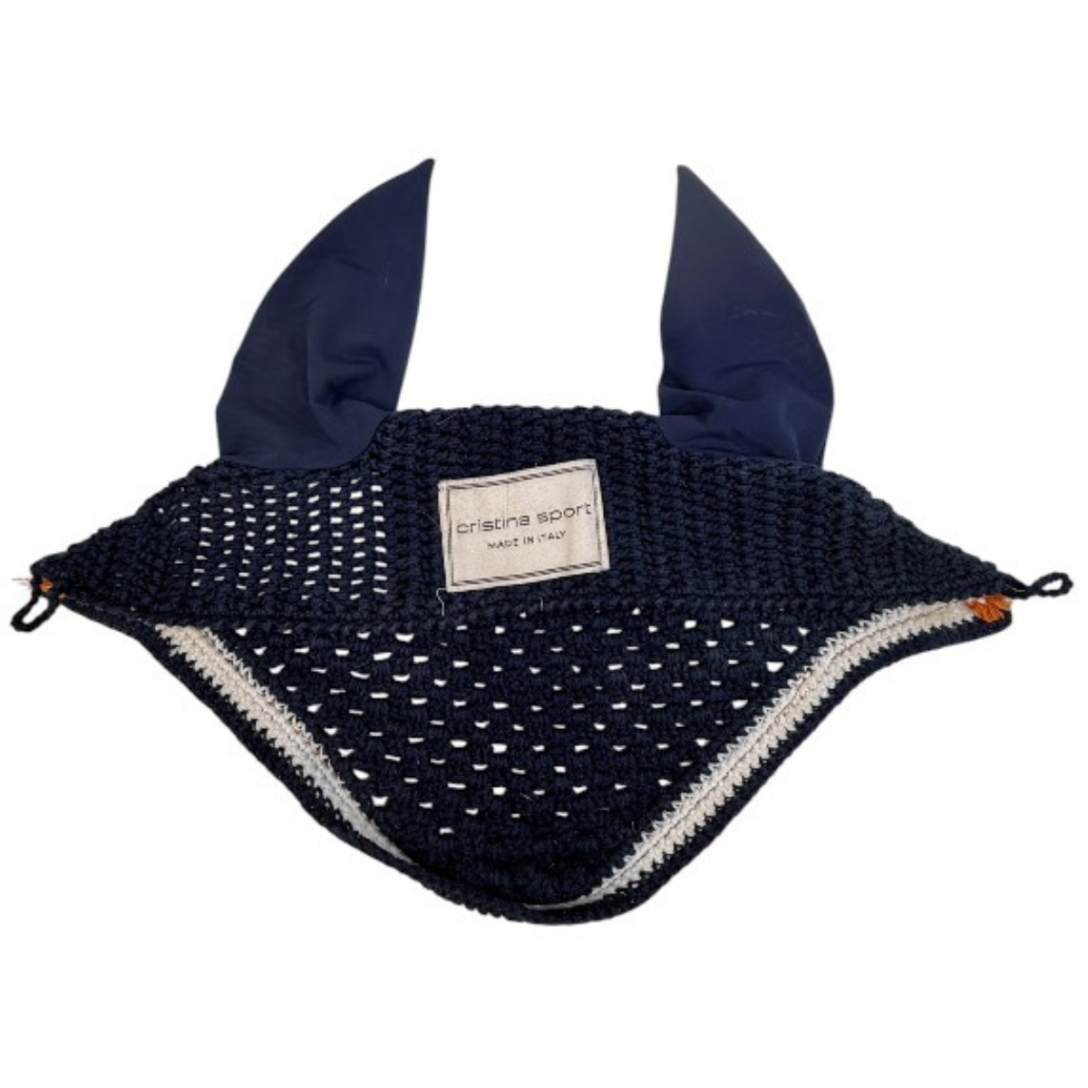 Cristina Sport Handmade American Fly Veil in Navy/White/Orange